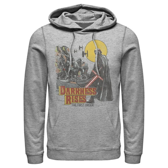 Men's Star Wars: The Rise of Skywalker Darkness Rises  Pull Over Hoodie Athletic Heather Medium