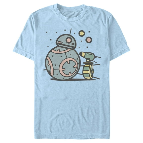 Men's Star Wars: The Rise of Skywalker Droid Cuties  Graphic Tee Light Blue Medium