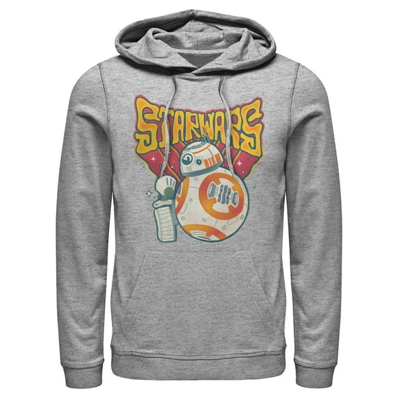 Men's Star Wars: The Rise of Skywalker Droid Duo Pull Over Hoodie Athletic Heather 2X Large
