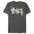 thumbnail image 1 of Men's Star Wars: The Rise of Skywalker Droid Party Graphic Tee Charcoal Heather 3X Large, 1 of 4
