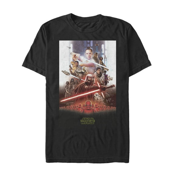 Men's Star Wars: The Rise of Skywalker Epic Poster  Graphic Tee Black Large