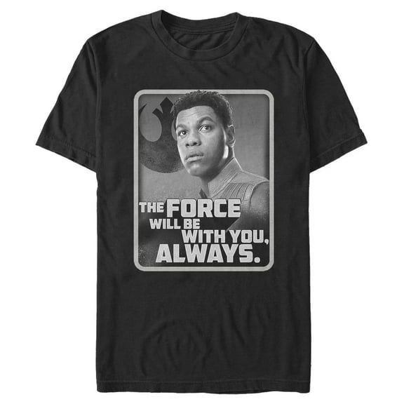 Men's Star Wars: The Rise of Skywalker Finn With You Always Graphic Tee Black 2X Large