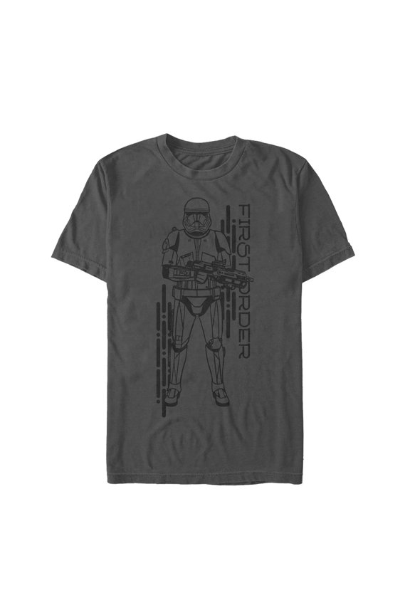 Men's Star Wars: The Rise of Skywalker First Order Sith Trooper Graphic Tee Charcoal Large