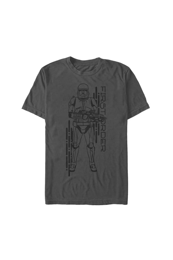 Men's Star Wars: The Rise of Skywalker First Order Sith Trooper  Graphic Tee Charcoal Medium