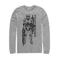 thumbnail image 1 of Men's Star Wars: The Rise of Skywalker First Order Sith Trooper  Long Sleeve Shirt Athletic Heather Small, 1 of 3