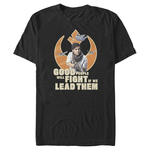 Men's Star Wars: The Rise of Skywalker Good People Will Fight Graphic Tee Black X Large