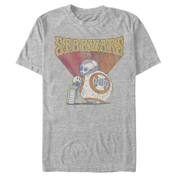 Men's Star Wars: The Rise of Skywalker Groovy Droid Duo  Graphic Tee Athletic Heather Medium