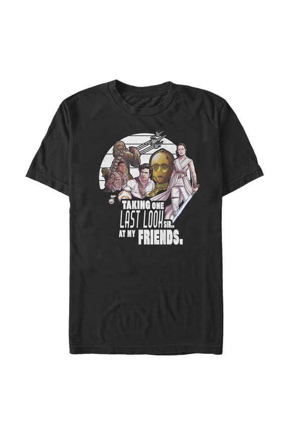 Men's Star Wars: The Rise of Skywalker Group Shot One Last Look Graphic Tee Black Medium
