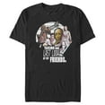 thumbnail image 1 of Men's Star Wars: The Rise of Skywalker Group Shot One Last Look Graphic Tee Black X Large, 1 of 4