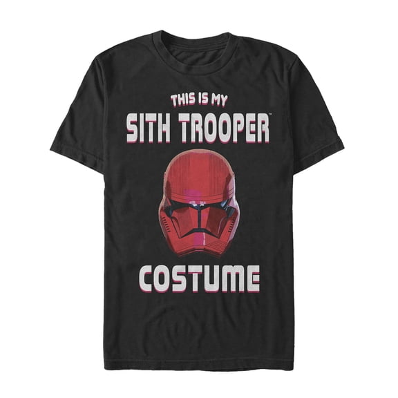 Men's Star Wars: The Rise of Skywalker Halloween Sith Trooper Costume Graphic Tee Black Large
