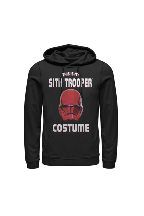 Men's Star Wars: The Rise of Skywalker Halloween Sith Trooper Costume  Pull Over Hoodie Black Large