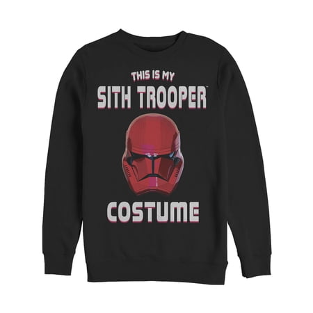 Men's Star Wars: The Rise of Skywalker Halloween Sith Trooper Costume Sweatshirt Black Large