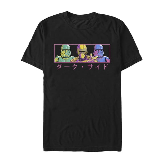 Men's Star Wars: The Rise of Skywalker Kanji Dark Trio Graphic Tee Black 3X Large