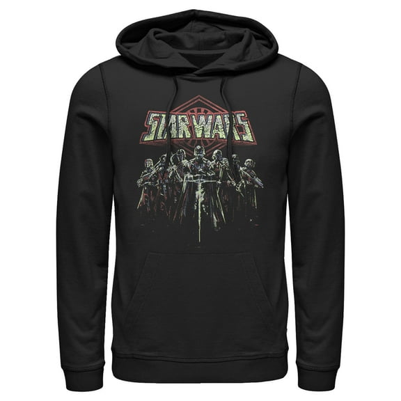Men's Star Wars: The Rise of Skywalker Knights of Ren Darkness  Pull Over Hoodie Black 3X Large