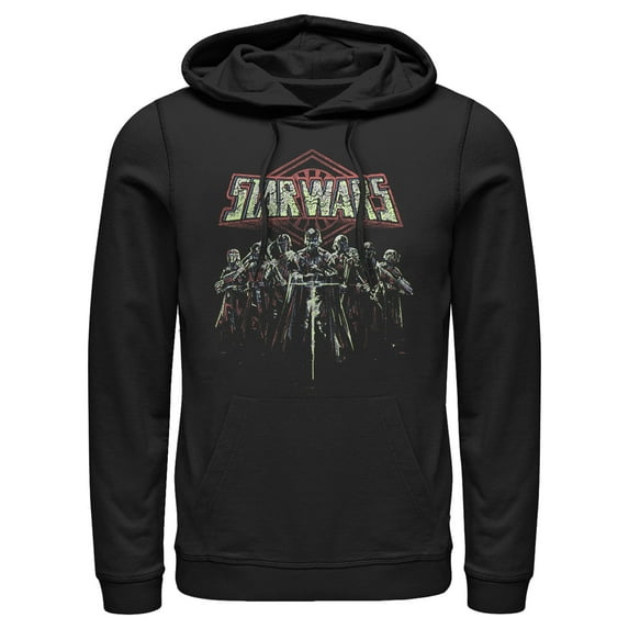Men's Star Wars: The Rise of Skywalker Knights of Ren Darkness Pull Over Hoodie Black Small