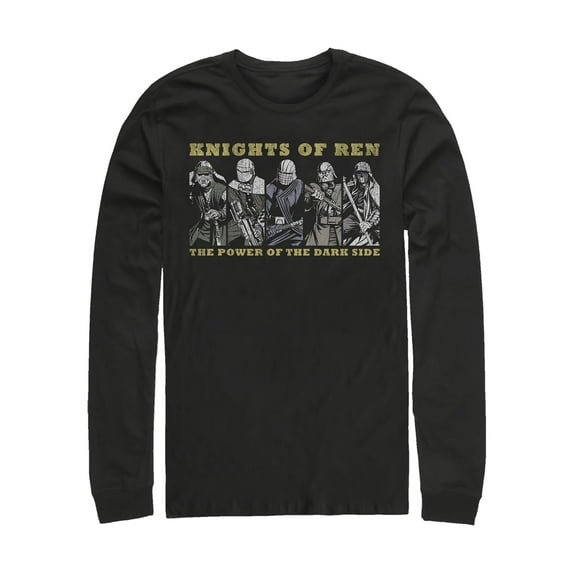 Men's Star Wars: The Rise of Skywalker Knights of Ren Power Long Sleeve Shirt Black Large
