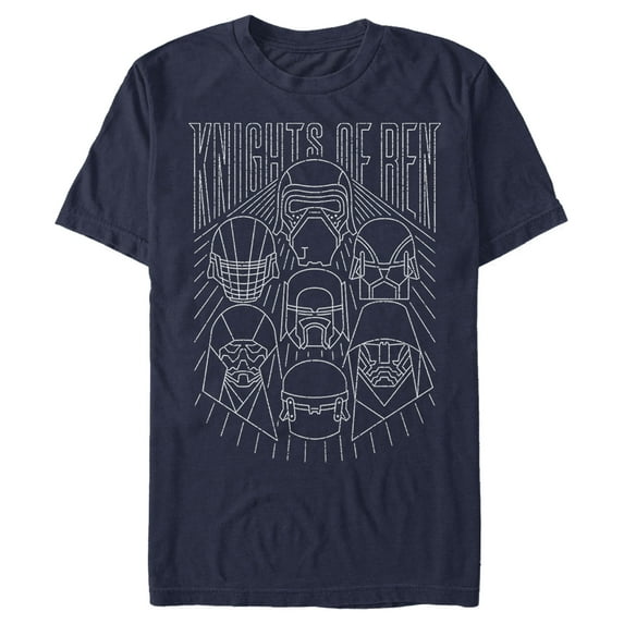 Men's Star Wars: The Rise of Skywalker Knights of Ren Streak Graphic Tee Navy Blue 2X Large