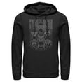 thumbnail image 1 of Men's Star Wars: The Rise of Skywalker Knights of Ren Streak  Pull Over Hoodie Black Medium, 1 of 3