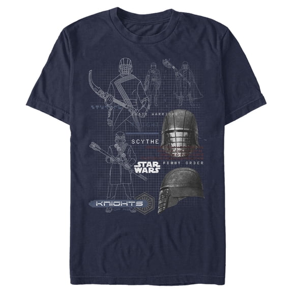 Men's Star Wars: The Rise of Skywalker Knights of Ren Warrior Graphic Tee Navy Blue Large