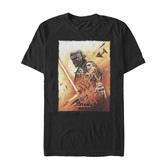 Men's Star Wars: The Rise of Skywalker Kylo Poster Graphic Tee Black Small