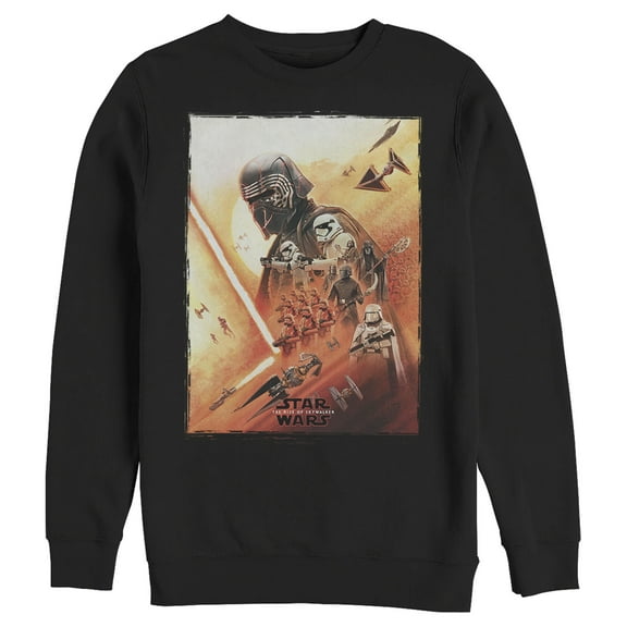 Men's Star Wars: The Rise of Skywalker Kylo Poster  Sweatshirt Black 2X Large
