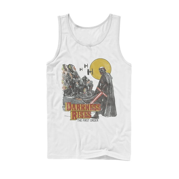 Men's Star Wars: The Rise of Skywalker Kylo Ren Darkness Rises  Tank Top White 2X Large