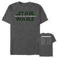 thumbnail image 1 of Men's Star Wars: The Rise of Skywalker Movie List  Graphic Tee Charcoal Heather Medium, 1 of 4
