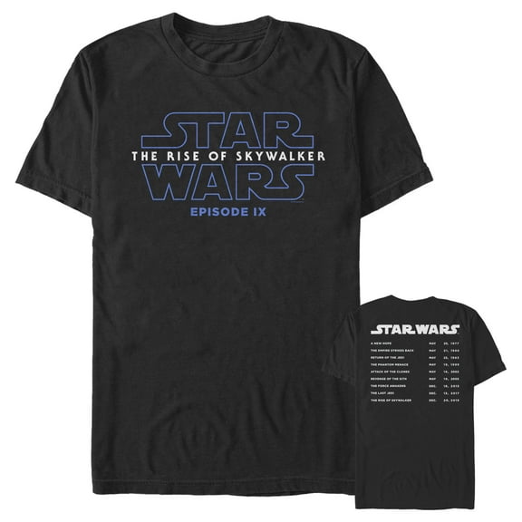 Men's Star Wars: The Rise of Skywalker Movie Premieres Graphic Tee Black Large