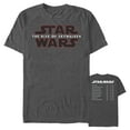 thumbnail image 1 of Men's Star Wars: The Rise of Skywalker Movie Premieres List Graphic Tee Charcoal Heather 2X Large, 1 of 4