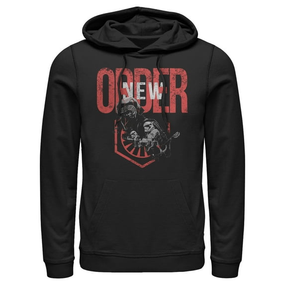 Men's Star Wars: The Rise of Skywalker New Order Pull Over Hoodie Black 3X Large