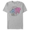 thumbnail image 1 of Men's Star Wars: The Rise of Skywalker Ombre Millennium Falcon  Graphic Tee Silver Small, 1 of 3