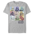 thumbnail image 1 of Men's Star Wars: The Rise of Skywalker Pastel Character Bingo  Graphic Tee Silver X Large, 1 of 3