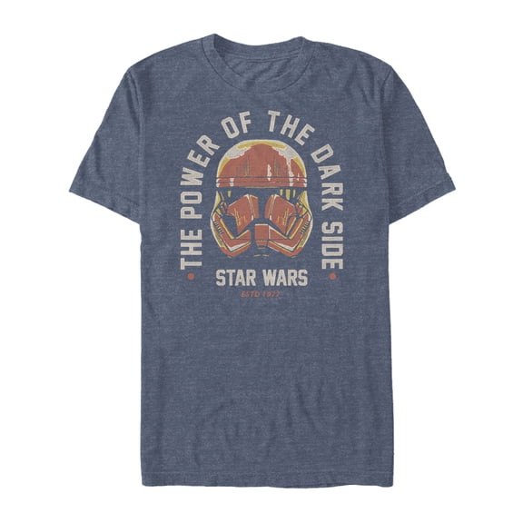 Men's Star Wars: The Rise of Skywalker Power of Sith Trooper Graphic Tee Navy Blue Heather Large