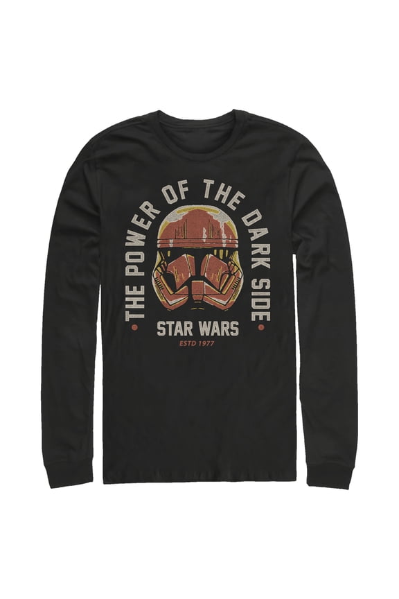 Men's Star Wars: The Rise of Skywalker Power of Sith Trooper  Long Sleeve Shirt Black X Large