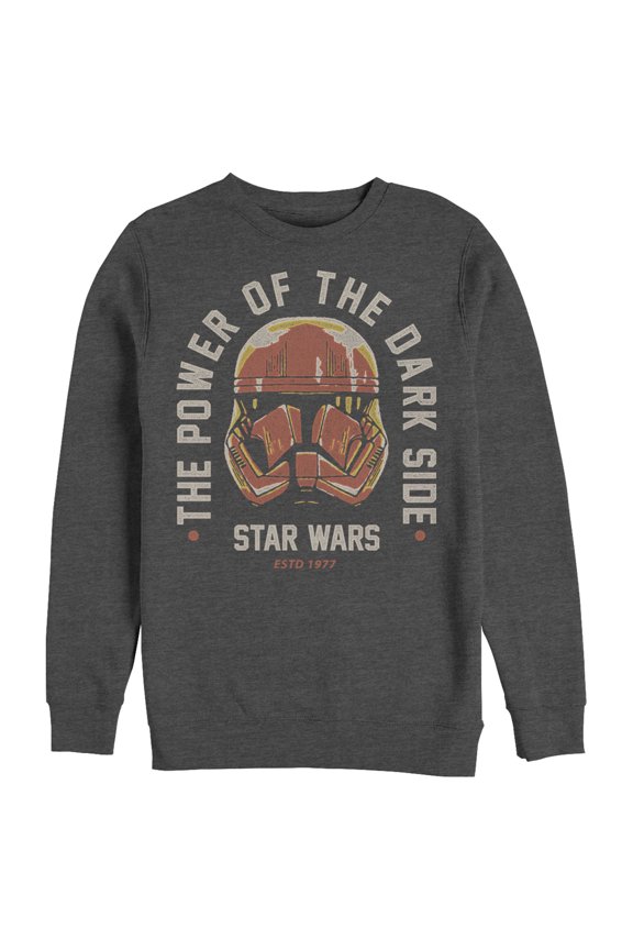 Men's Star Wars: The Rise of Skywalker Power of Sith Trooper Sweatshirt Charcoal Heather Medium