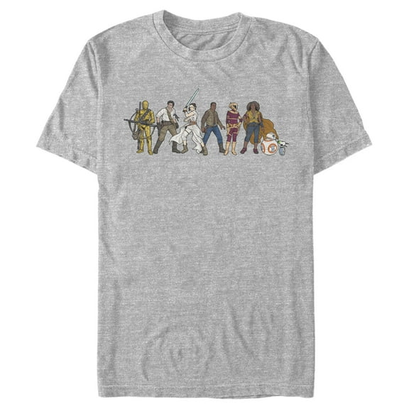 Men's Star Wars: The Rise of Skywalker Rebel Line  Graphic Tee Athletic Heather Small