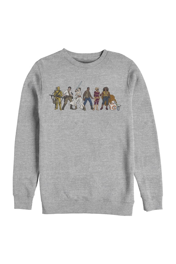 Men's Star Wars: The Rise of Skywalker Rebel Line Sweatshirt Athletic Heather Large