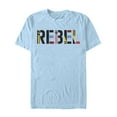 thumbnail image 1 of Men's Star Wars: The Rise of Skywalker Rebel Text  Graphic Tee Light Blue Large, 1 of 3