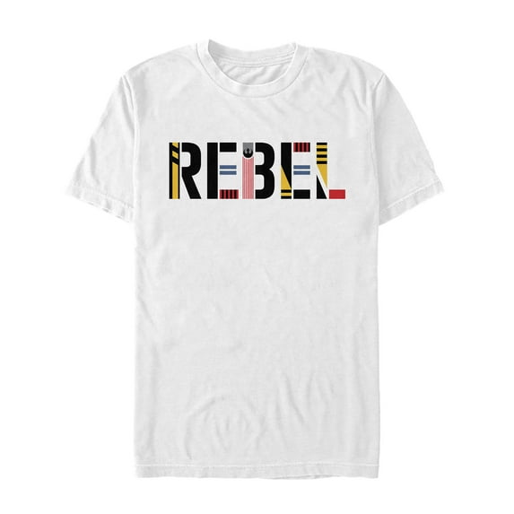 Men's Star Wars: The Rise of Skywalker Rebel Text Graphic Tee White Medium
