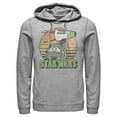thumbnail image 1 of Men's Star Wars: The Rise of Skywalker Retro D-0 Sunset Pull Over Hoodie Athletic Heather 3X Large, 1 of 3