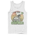 thumbnail image 1 of Men's Star Wars: The Rise of Skywalker Retro D-0 Sunset  Tank Top White Small, 1 of 4
