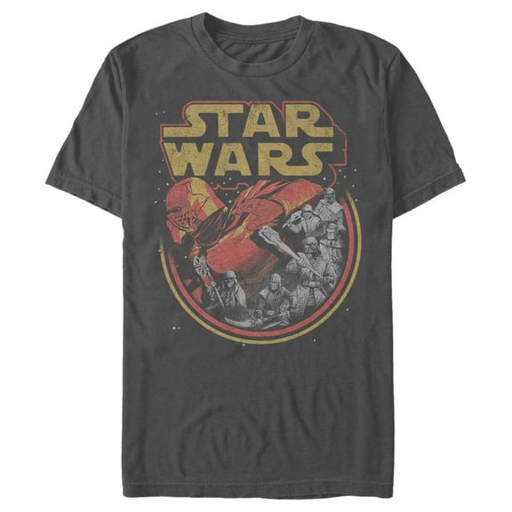 Men's Star Wars: The Rise of Skywalker Retro Knights of Ren Graphic Tee Charcoal 3X Large