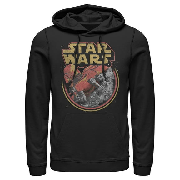 Men's Star Wars: The Rise of Skywalker Retro Knights of Ren  Pull Over Hoodie Black Small