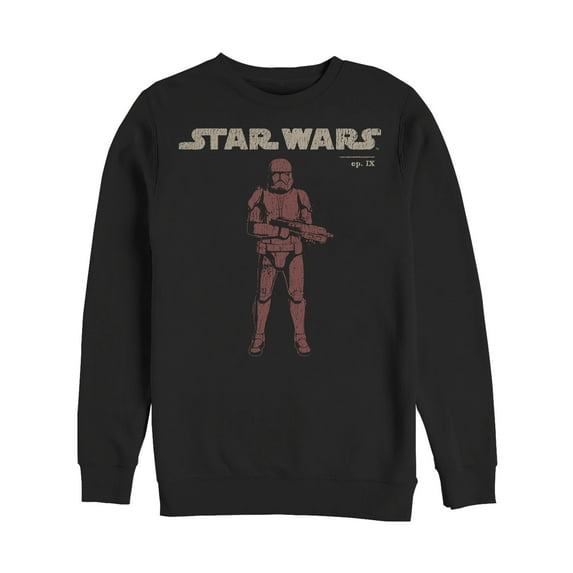 Men's Star Wars: The Rise of Skywalker Retro Sith Trooper Sweatshirt Black Large