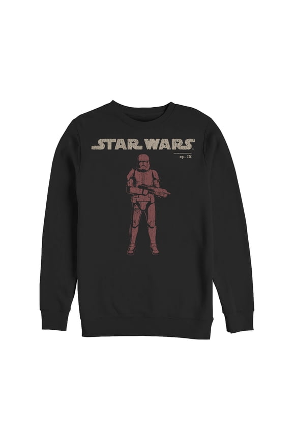 Men's Star Wars: The Rise of Skywalker Retro Sith Trooper Sweatshirt Black Large