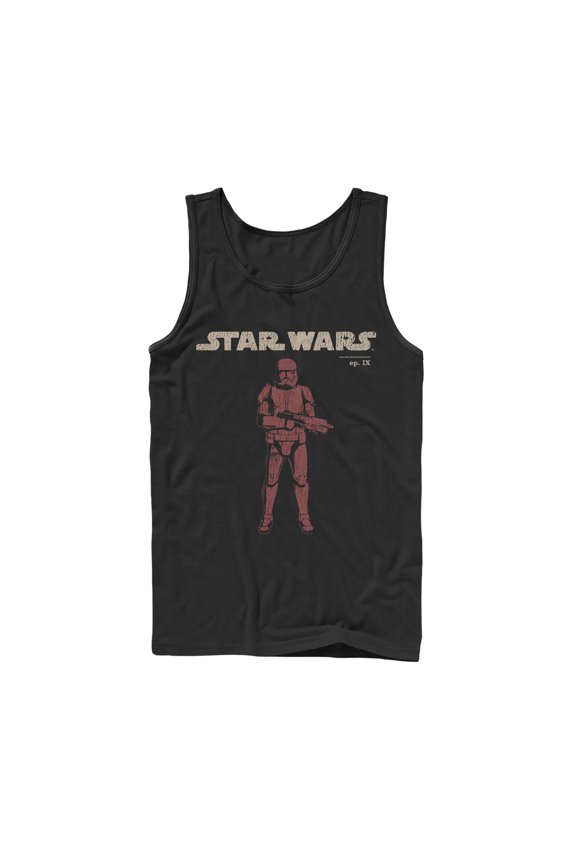 Men's Star Wars: The Rise of Skywalker Retro Sith Trooper Tank Top Black Large