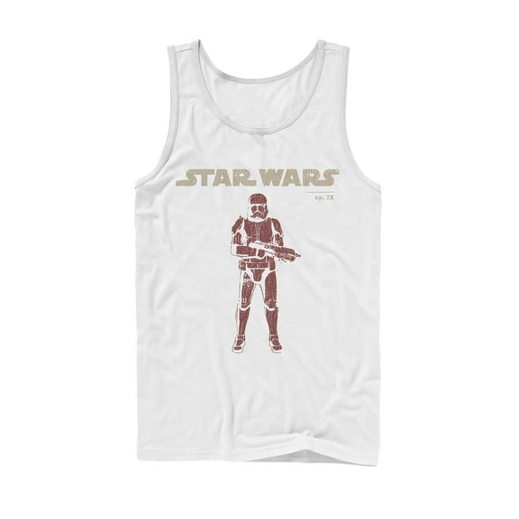 Men's Star Wars: The Rise of Skywalker Retro Sith Trooper  Tank Top White X Large