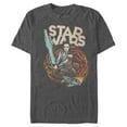 thumbnail image 1 of Men's Star Wars: The Rise of Skywalker Rey Retro Swirl  Graphic Tee Charcoal Heather 3X Large, 1 of 4