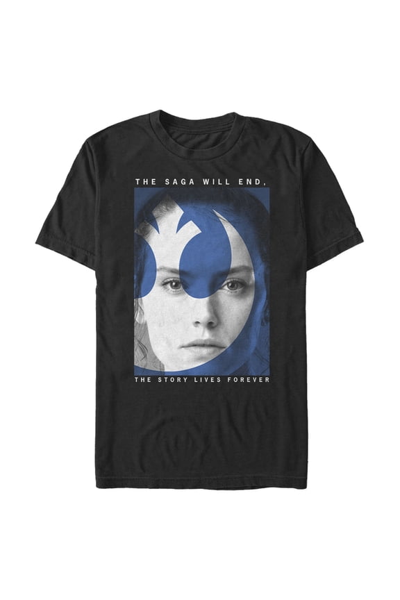 Men's Star Wars: The Rise of Skywalker Rey The Story Lives Forever  Graphic Tee Black Large