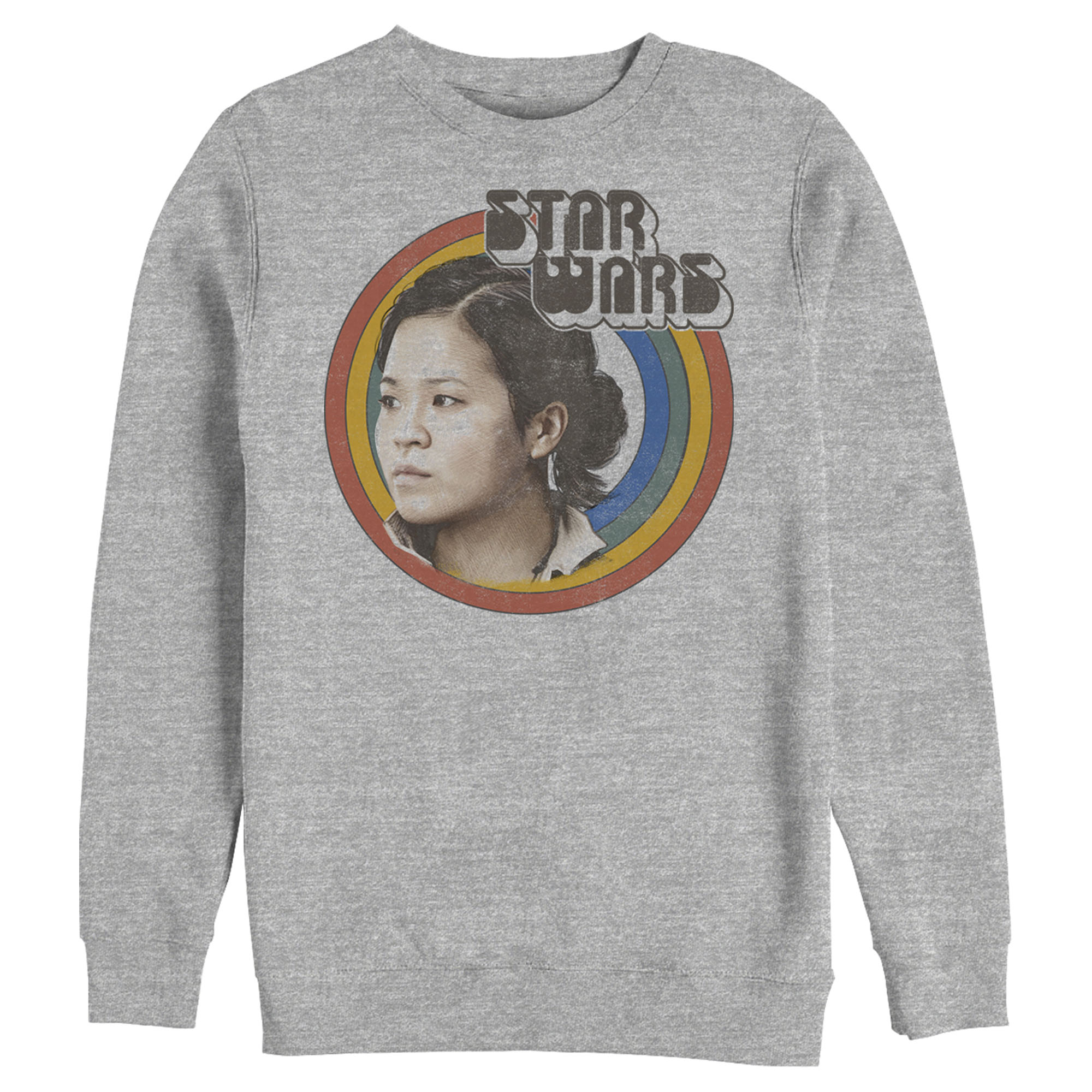 Men's Star Wars: The Rise of Skywalker Rose Retro Rainbow Sweatshirt  Athletic Heather Large - Walmart.com